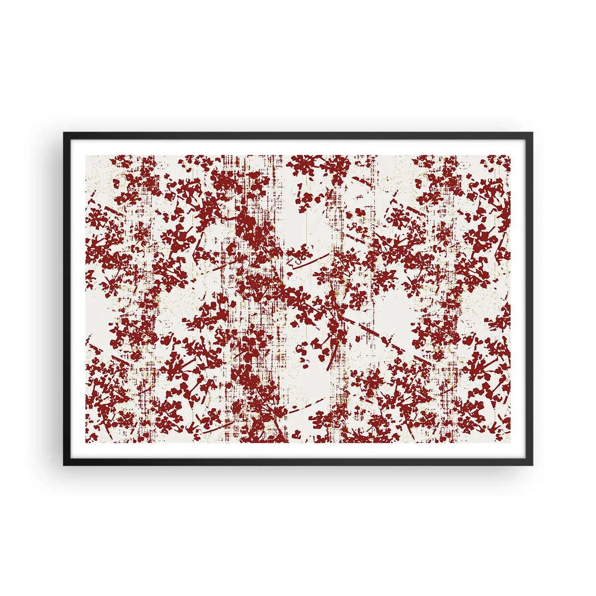 Poster in een zwarte lijst - Zoals oud calico - 100x70 cm