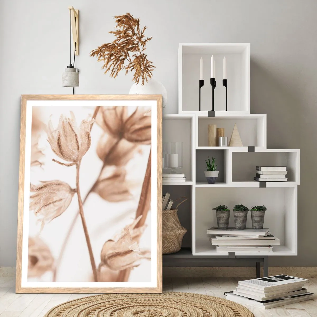 Een poster in een licht eiken lijst - Ze bellen eind zomer - 70x100 cm