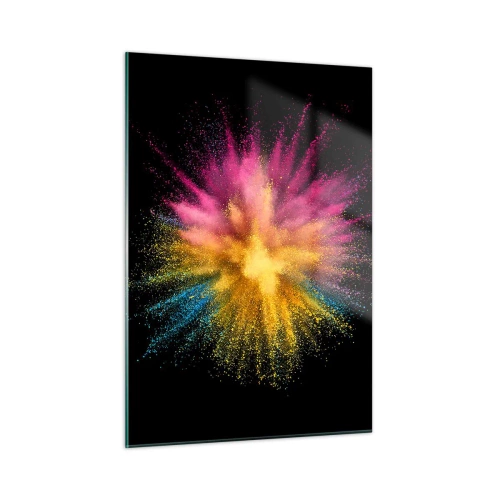 Schilderen op glas - De geboorte van kleuren - 50x70 cm