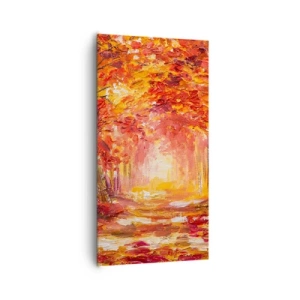 Schilderen op canvas - Koperen bos - 65x120 cm
