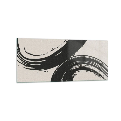 Schilderen op glas - Vegend en cirkevormig - 120x50 cm