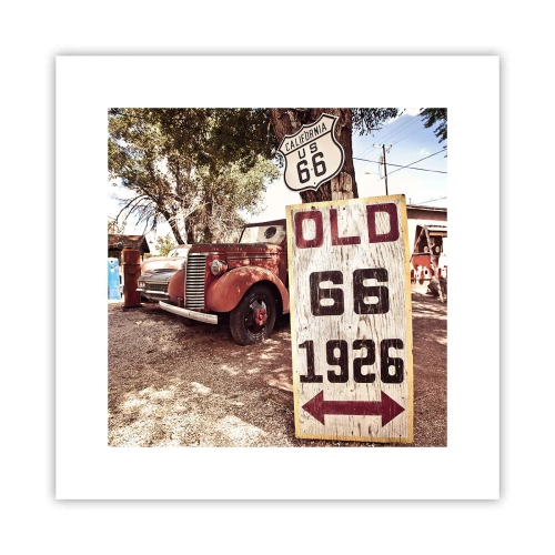 Poster - Een legende van de Amerikaanse provincie - 30x30 cm