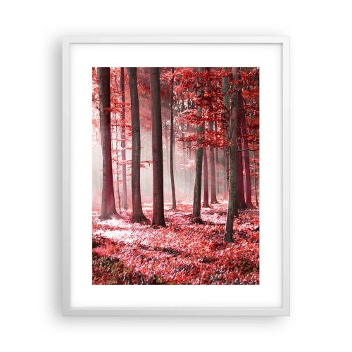 Poster in een witte lijst - Rood is net zo mooi - 40x50 cm
