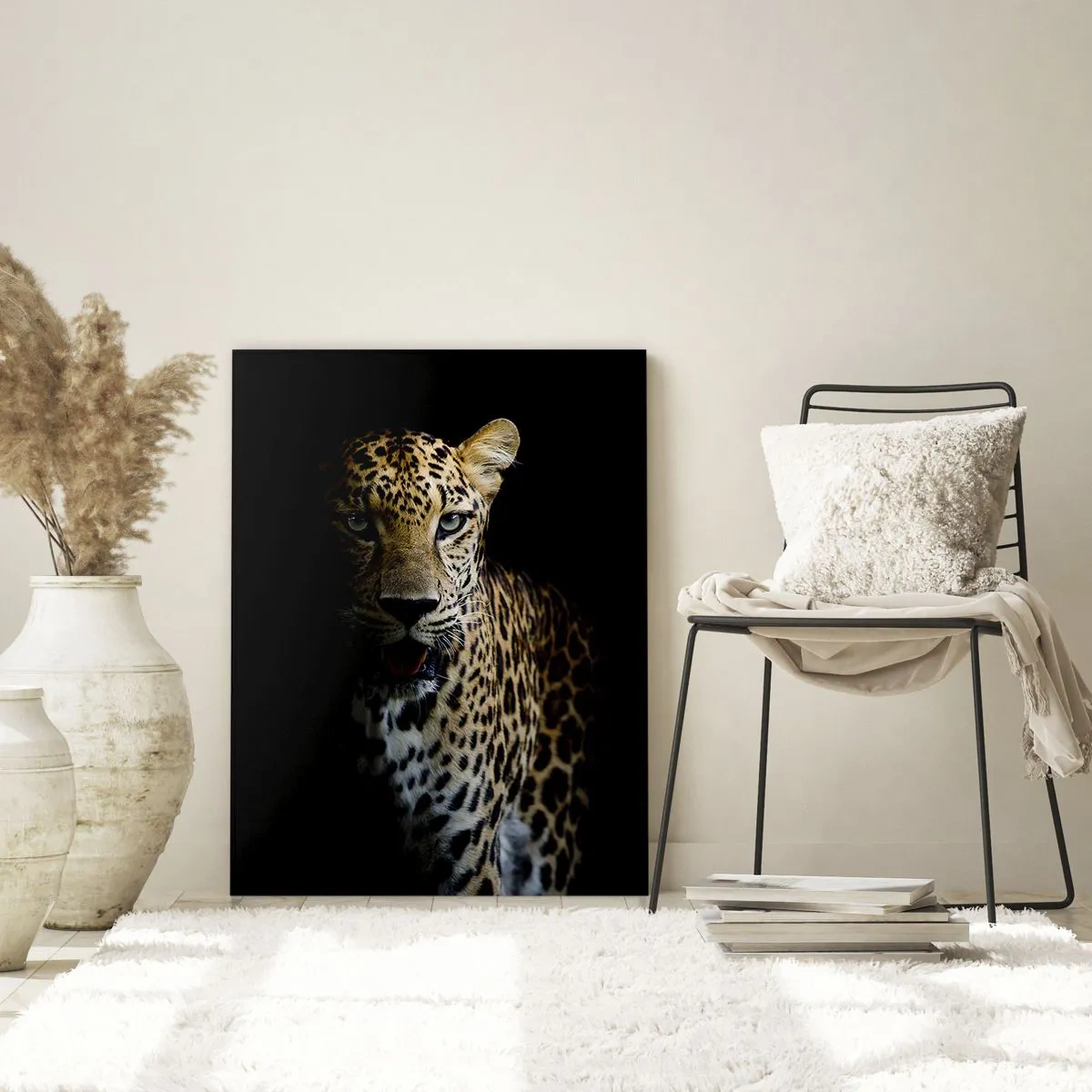 Schilderen op glas - Donkere schoonheid - 50x70 cm
