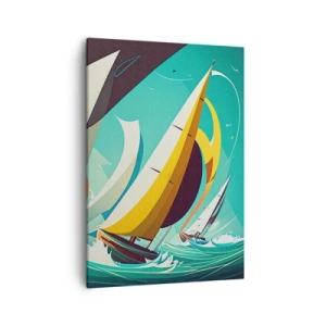 Schilderen op canvas - Met elementen als een broer - 50x70 cm