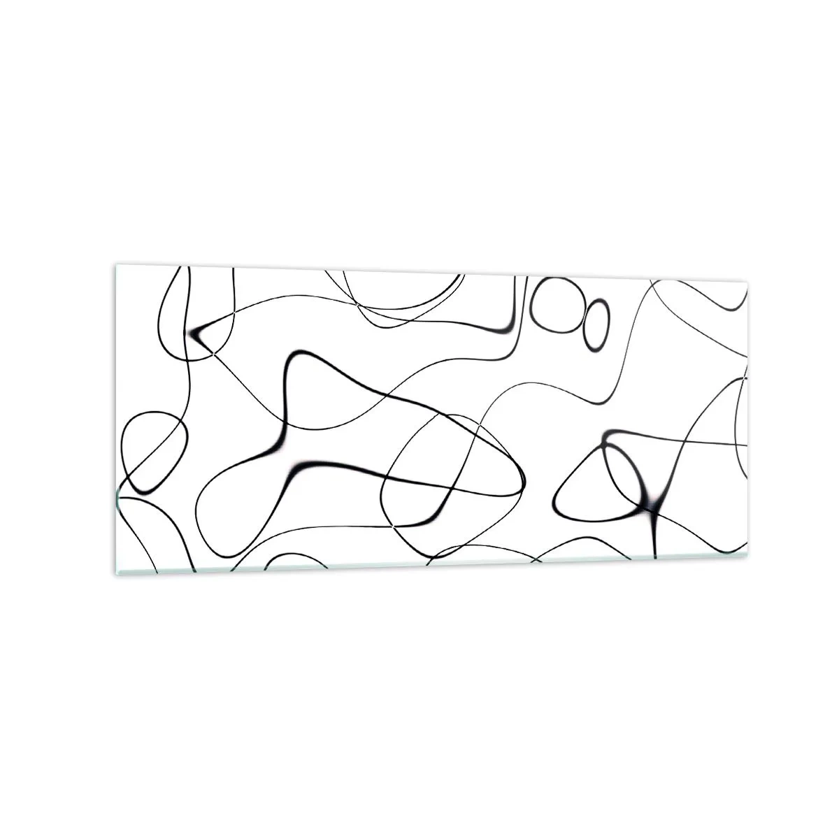 Schilderen op glas - Levenspaden, wisselvalligheden - 120x50 cm