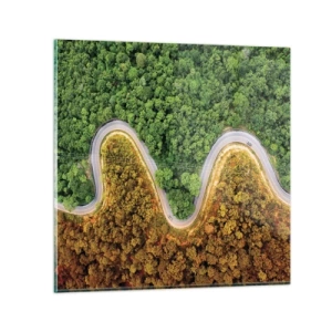 Schilderen op glas - Grenzen en doorbraken - 30x30 cm