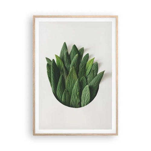 Een poster in een licht eiken lijst - Ongebreidelde nieuwsgierigheid - 70x100 cm