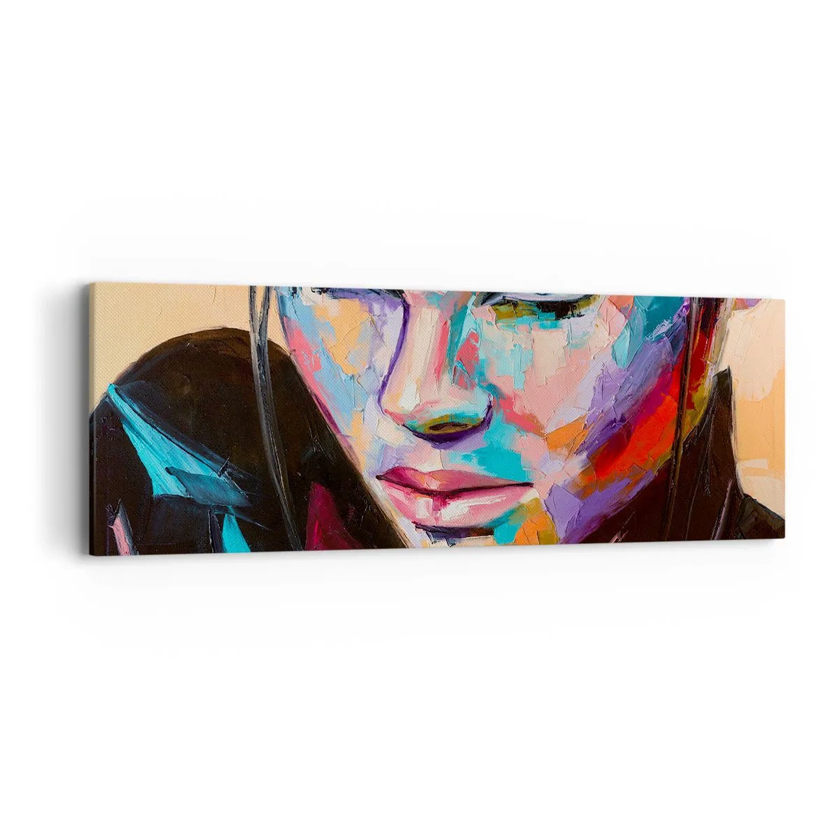 Schilderen op canvas - Wildheid in het hart - 90x30 cm