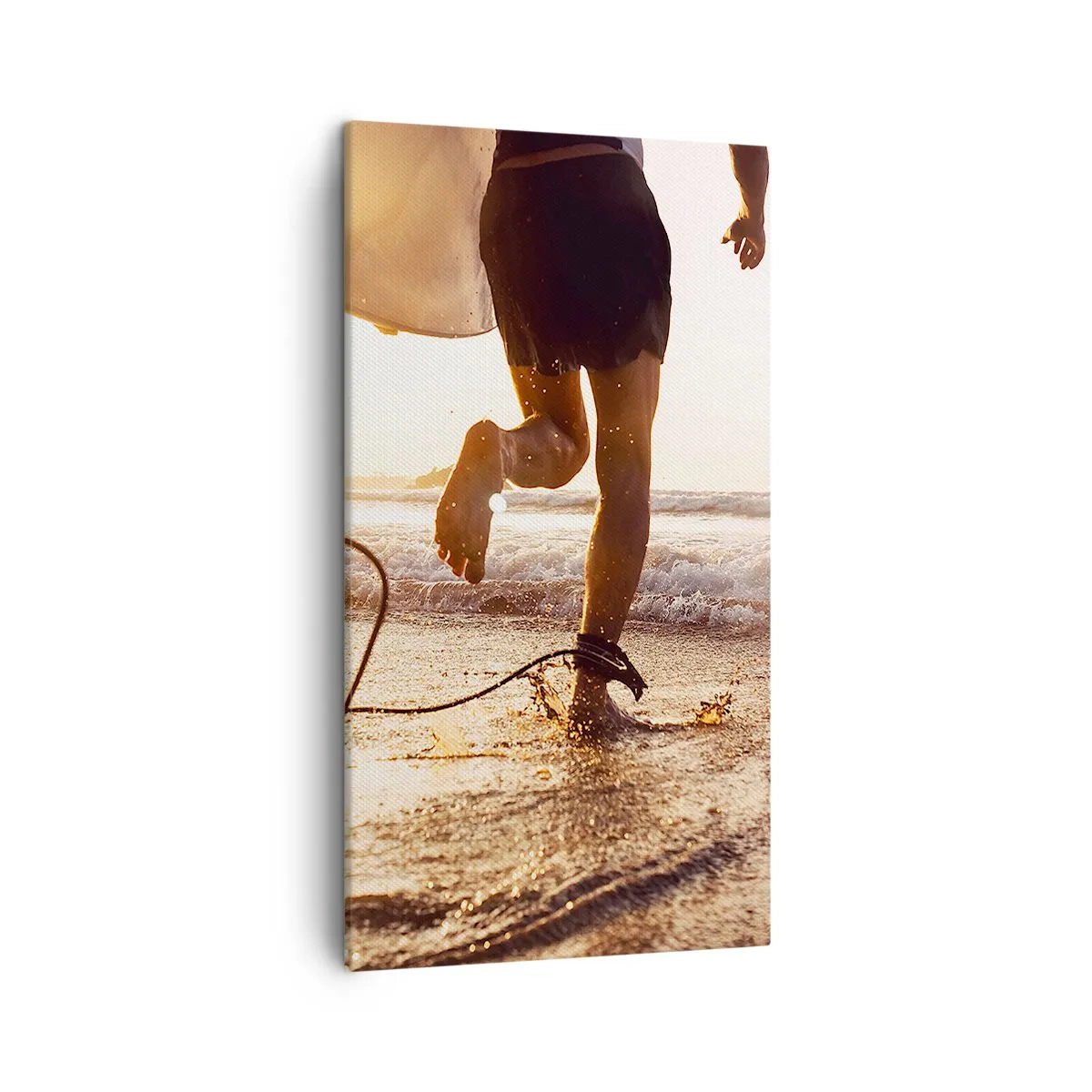 Schilderen op canvas - Om de golf te ontmoeten - 45x80 cm