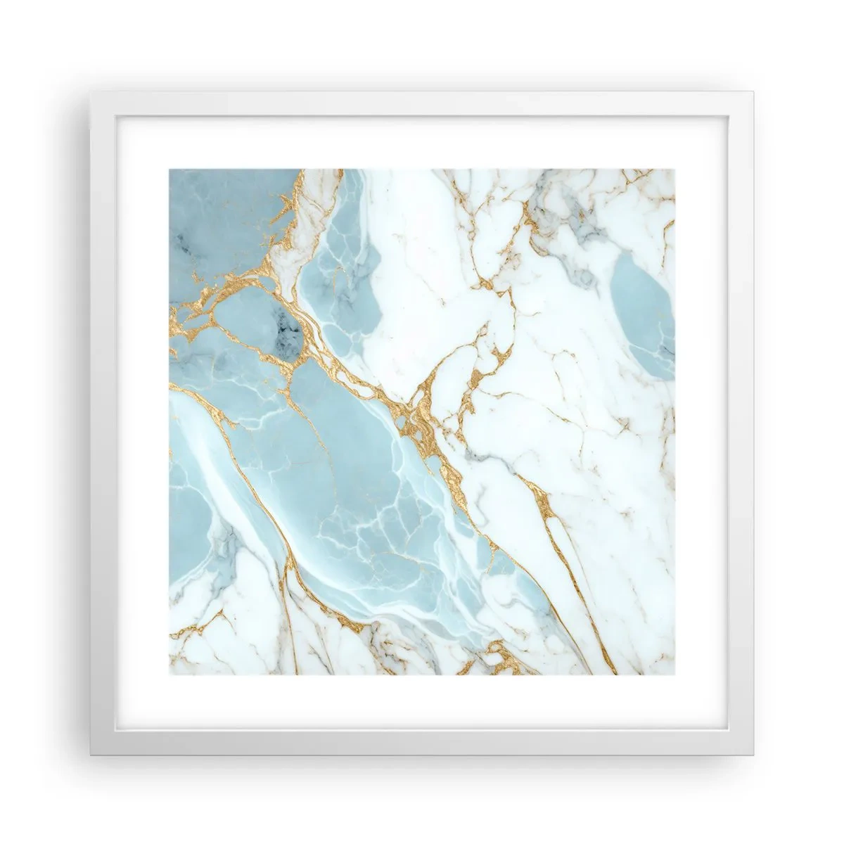 Poster in een witte lijst - Rijkdom van steen - 40x40 cm