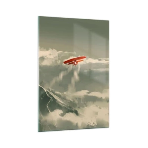 Schilderen op glas - Onverschrokken pionier - 70x100 cm