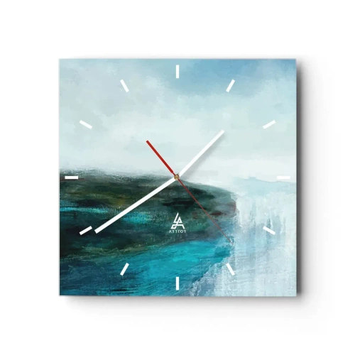 Wandklok - Klok - Nautische abstractie - 40x40 cm