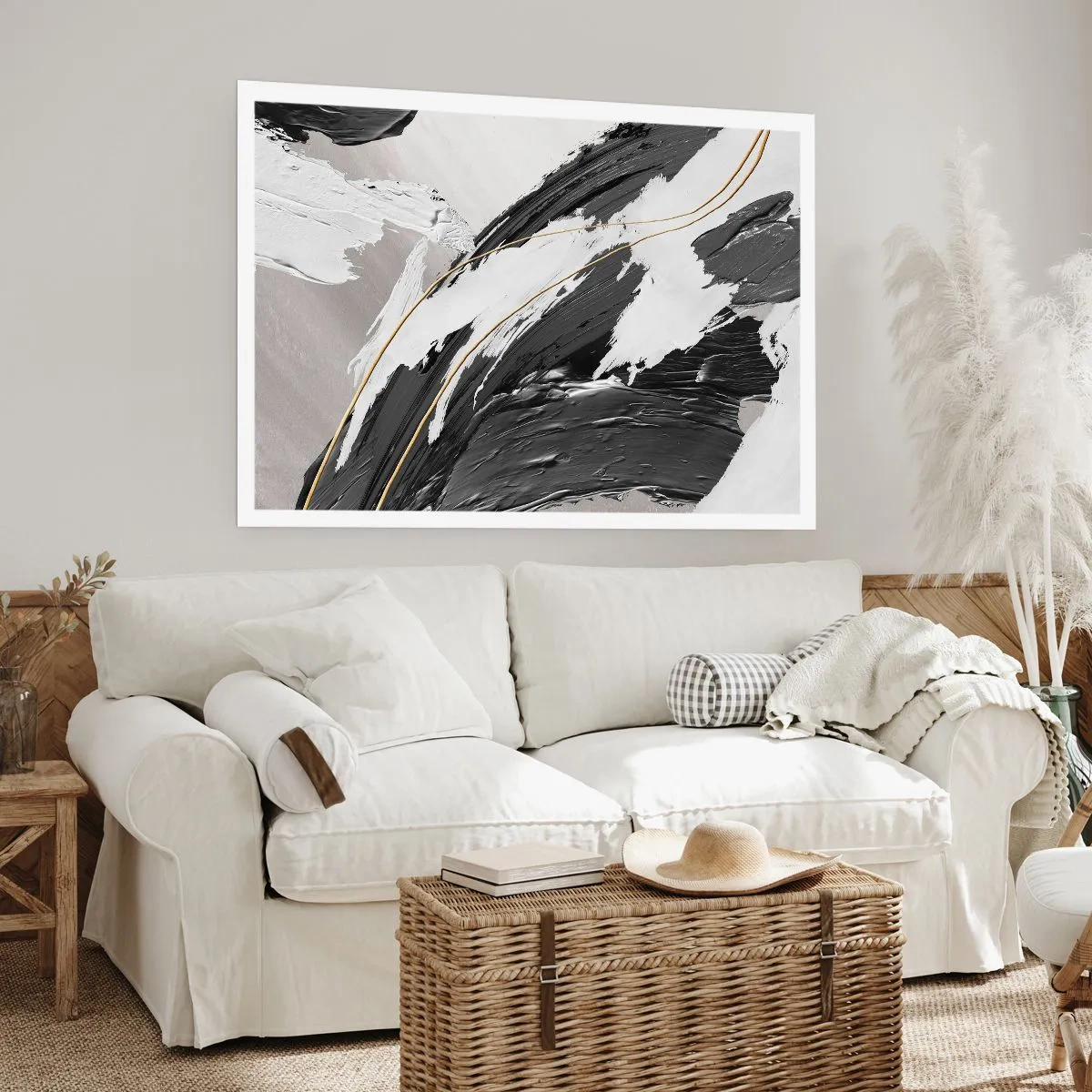 Poster - Abstractie op grote schaal - 91x61 cm
