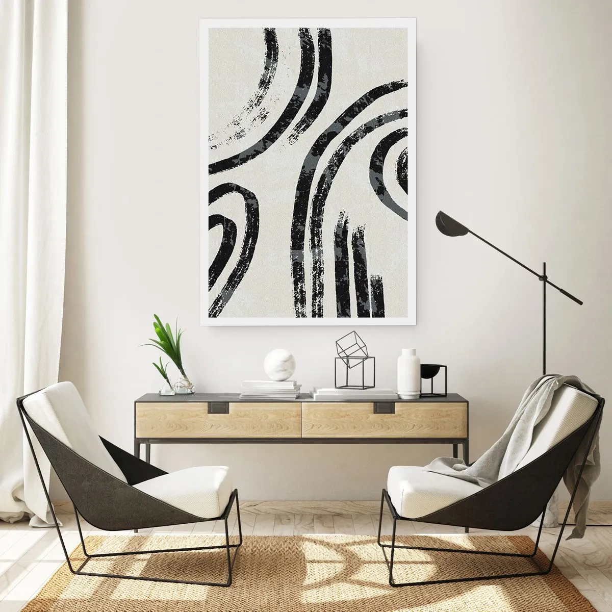 Poster - Half gestopt - 70x100 cm