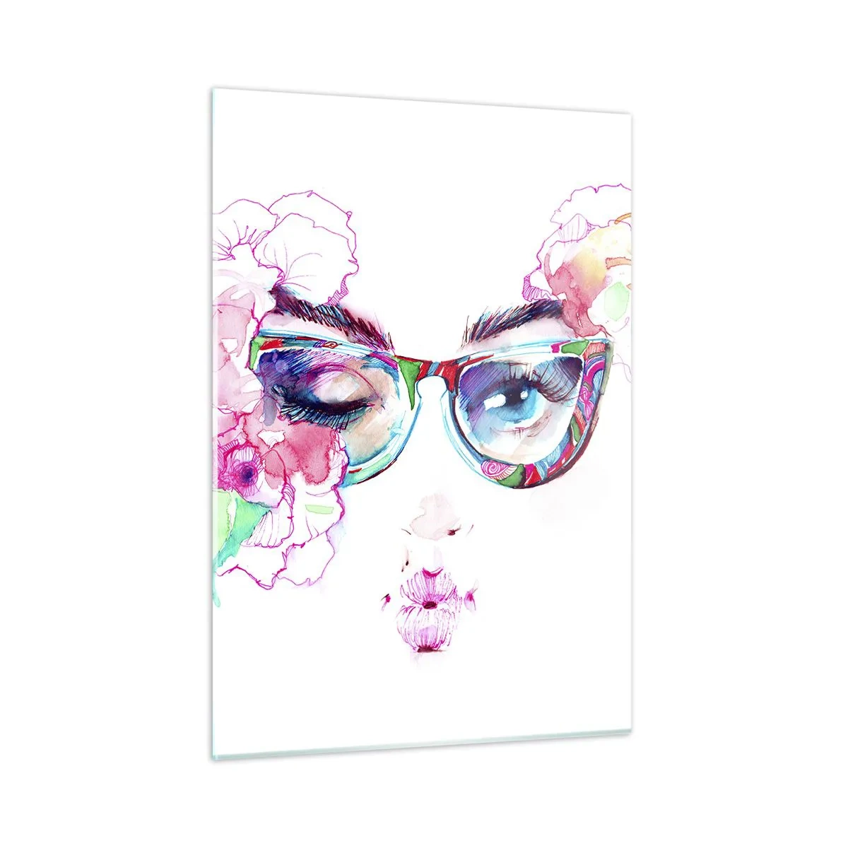 Schilderen op glas - Een verleidelijke belofte - 50x70 cm