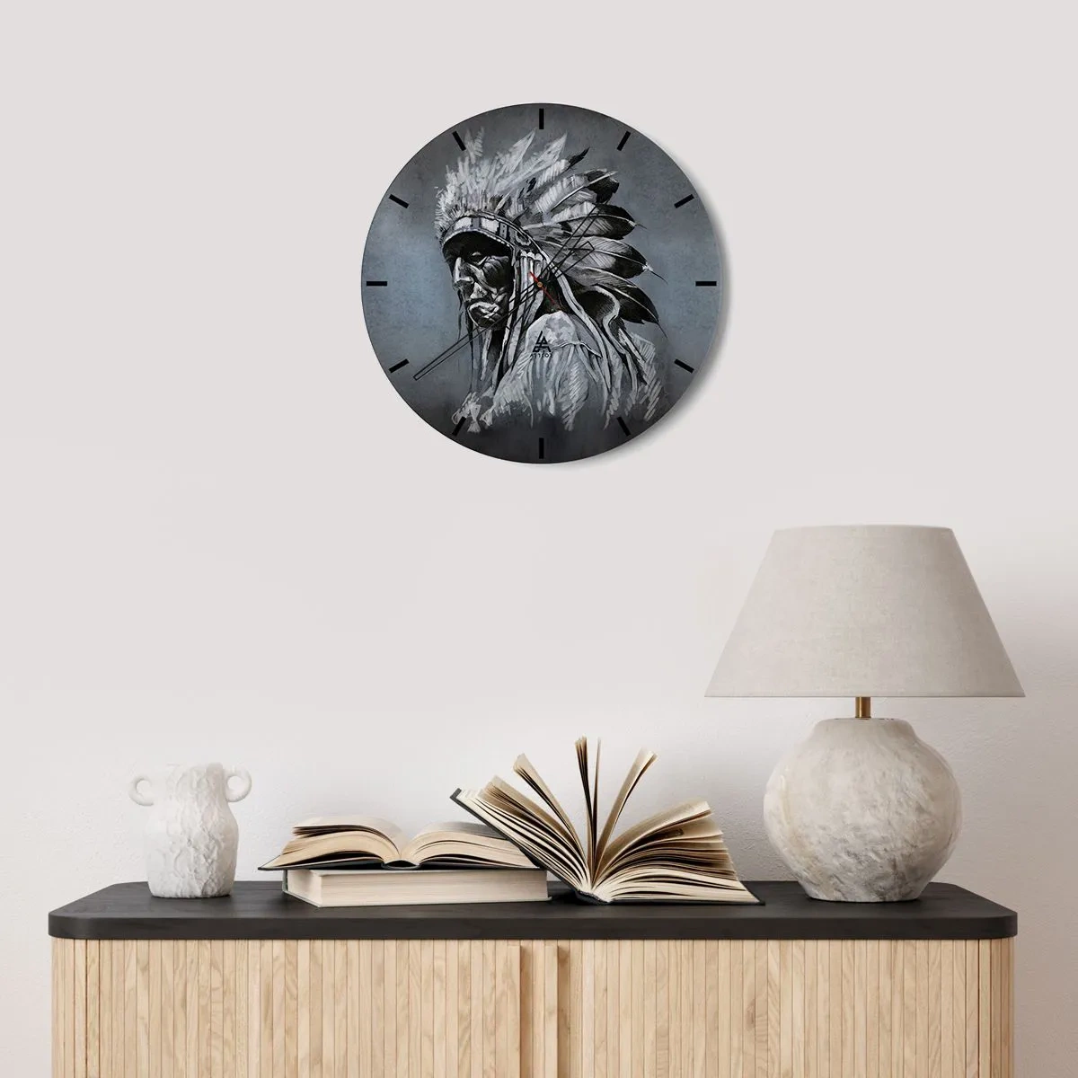 Wandklok - Klok - Keer terug naar de wortels - 40x40 cm