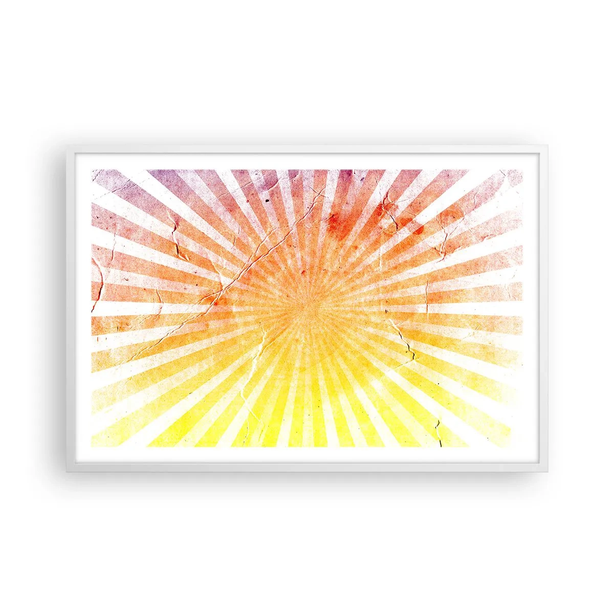Poster in een witte lijst - Zonsopgangen en zonsondergangen - 91x61 cm