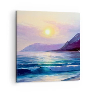 Schilderen op canvas - Water en luchtkristal - 50x50 cm