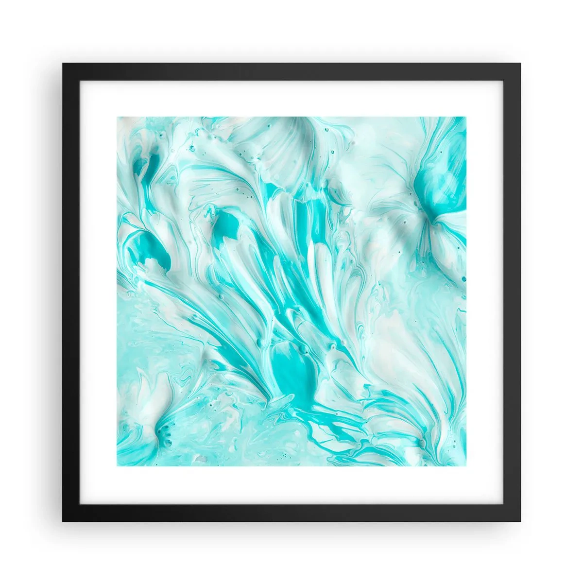 Poster in een zwarte lijst - Voor altijd samen - 40x40 cm