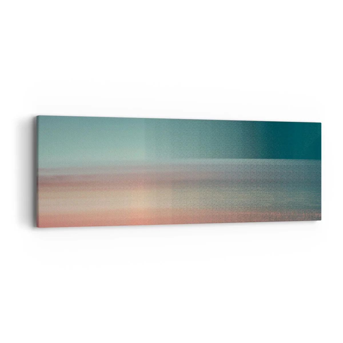 Schilderen op canvas - Abstractie: golven van licht - 90x30 cm
