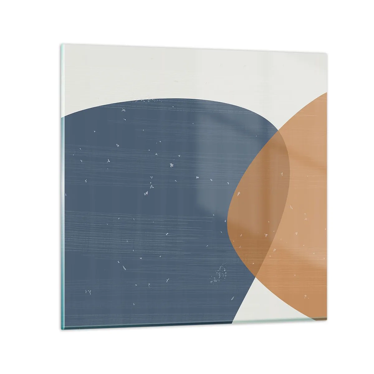 Schilderen op glas - Ovalen en invloeden - 60x60 cm