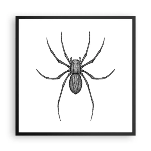 Poster in een zwarte lijst - Verontrustende precisie - 60x60 cm