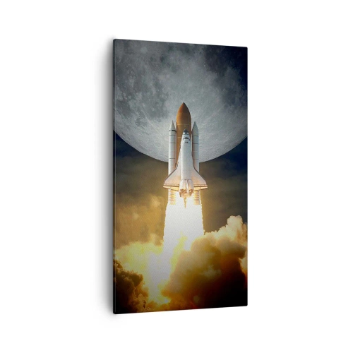 Schilderen op canvas - Het begin van een onaards avontuur - 55x100 cm