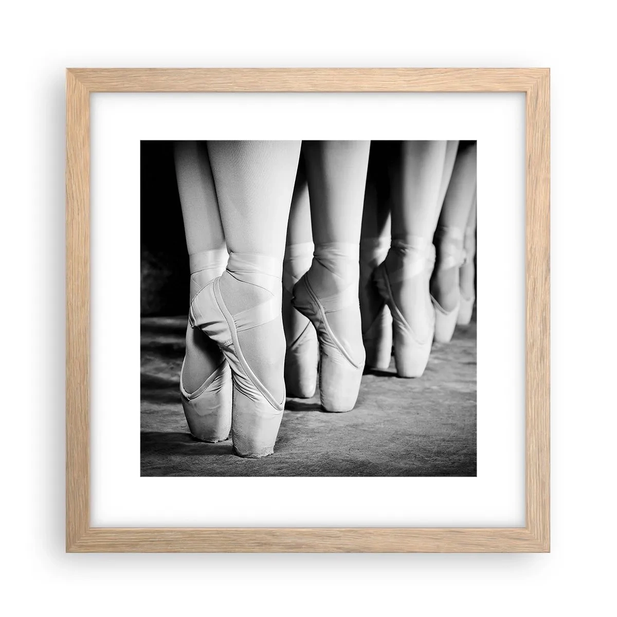 Een poster in een licht eiken lijst - Samen, lichtjes - 30x30 cm