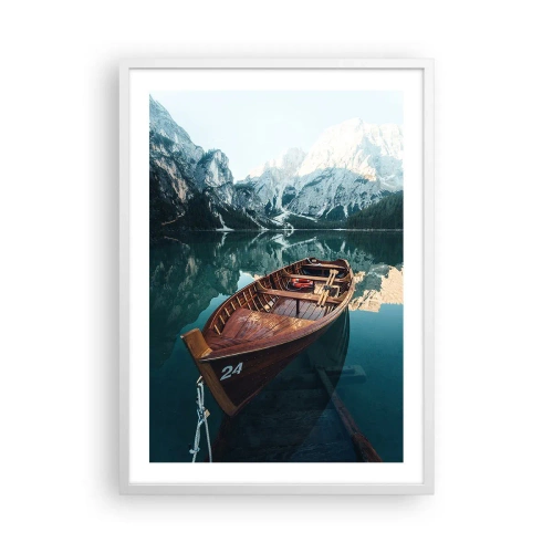 Poster in een witte lijst - Alsof het op glas is geschilderd - 50x70 cm