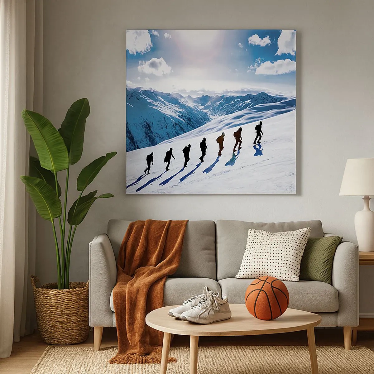 Schilderen op canvas - Het team van de veroveraars - 30x30 cm