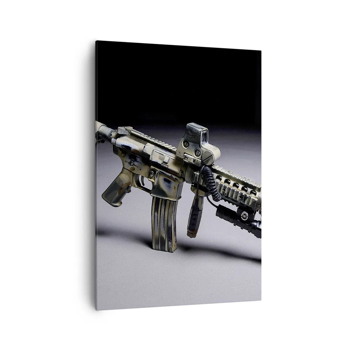 Schilderen op canvas - Altijd dreigend - 70x100 cm