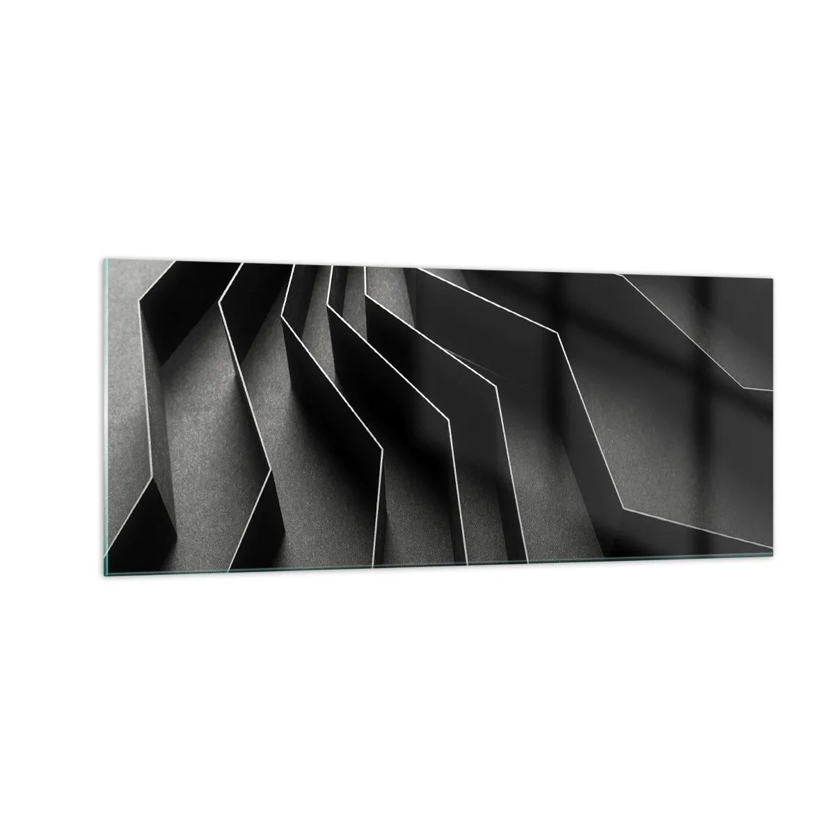 Schilderen op glas - Ruimtelijke orde - 100x40 cm