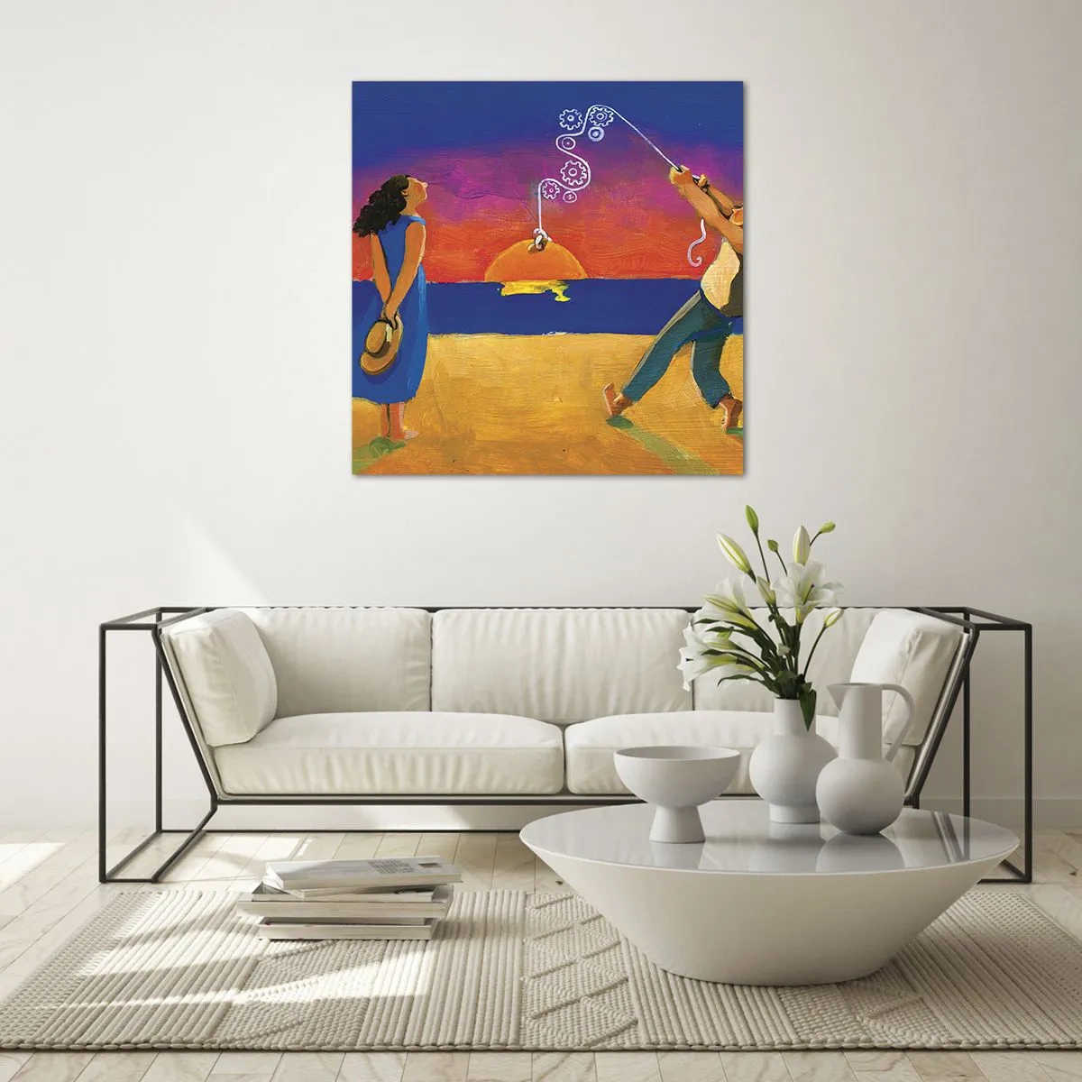 Schilderen op glas - Meer dan een sterretje uit de lucht - 40x40 cm