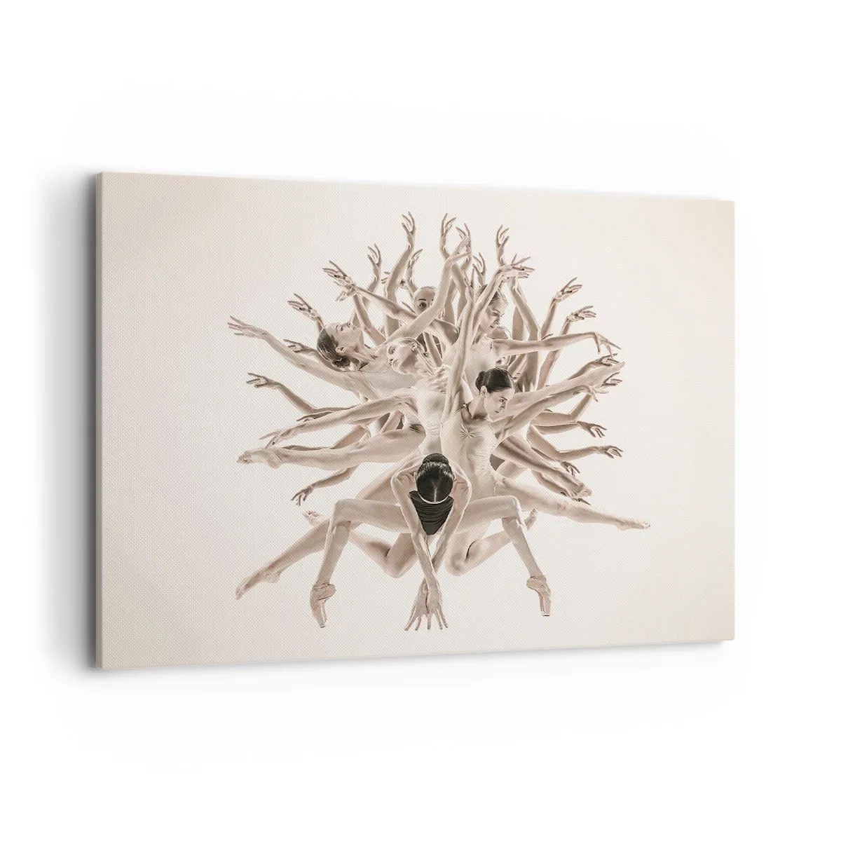 Schilderen op canvas - Bloeiend in dans - 100x70 cm