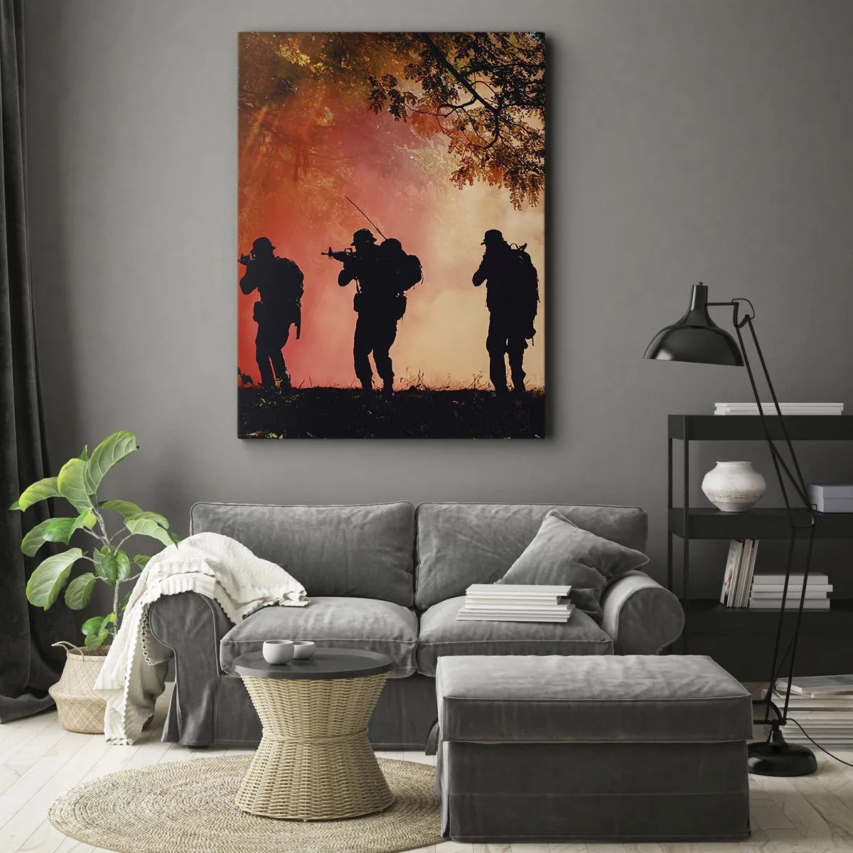 Schilderen op canvas - … Allen voor een. - 50x70 cm