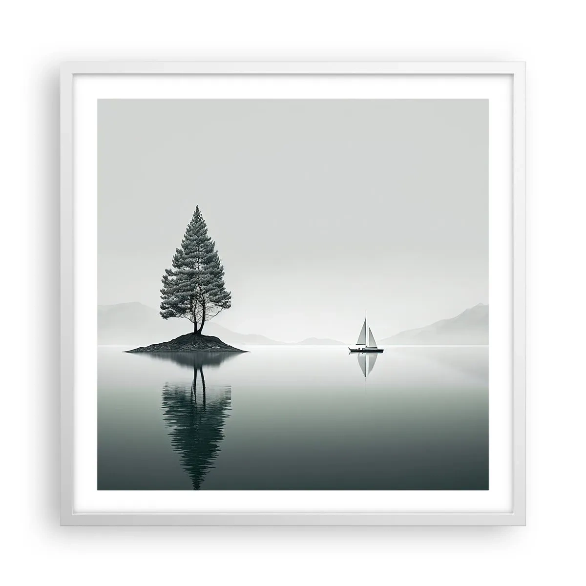 Poster in een witte lijst - Droom - 60x60 cm