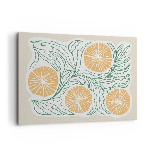 Schilderen op canvas - Etnisch met een vleugje abstractie - 100x70 cm