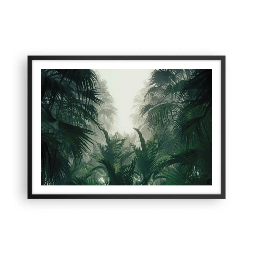 Poster in een zwarte lijst - Tropisch mysterie - 70x50 cm