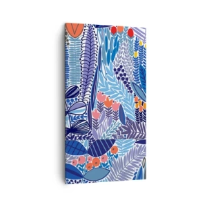Schilderen op canvas - Hawaiiaanse tuin - 45x80 cm