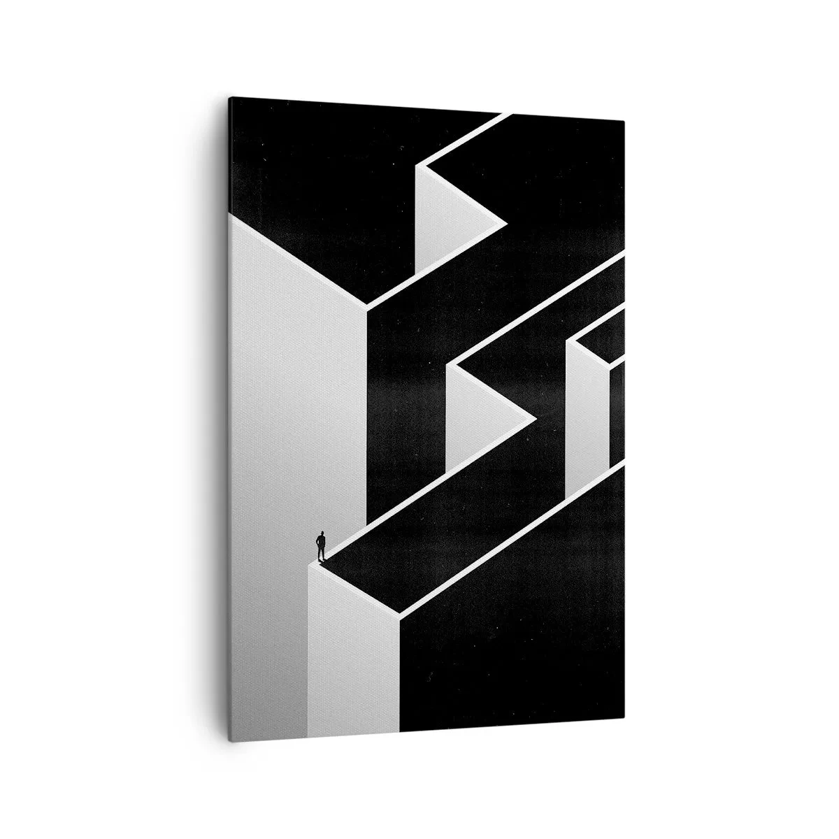 Schilderen op canvas - Eenzaamheid op de top - 70x100 cm