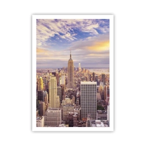 Poster - Reik alleen naar de wolken - 70x100 cm