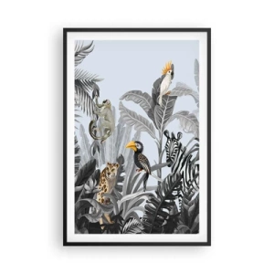 Poster in een zwarte lijst - Afrikaans sprookje - 61x91 cm