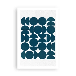 Poster - Cirkels en halfcirkels - 61x91 cm