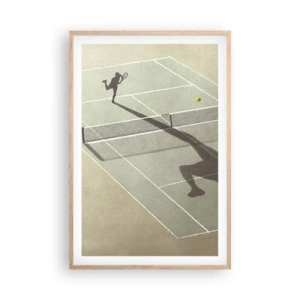 Een poster in een licht eiken lijst - Jezelf overwinnen - 61x91 cm