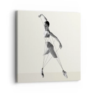 Schilderen op canvas - In het theater van de wereld - 30x30 cm