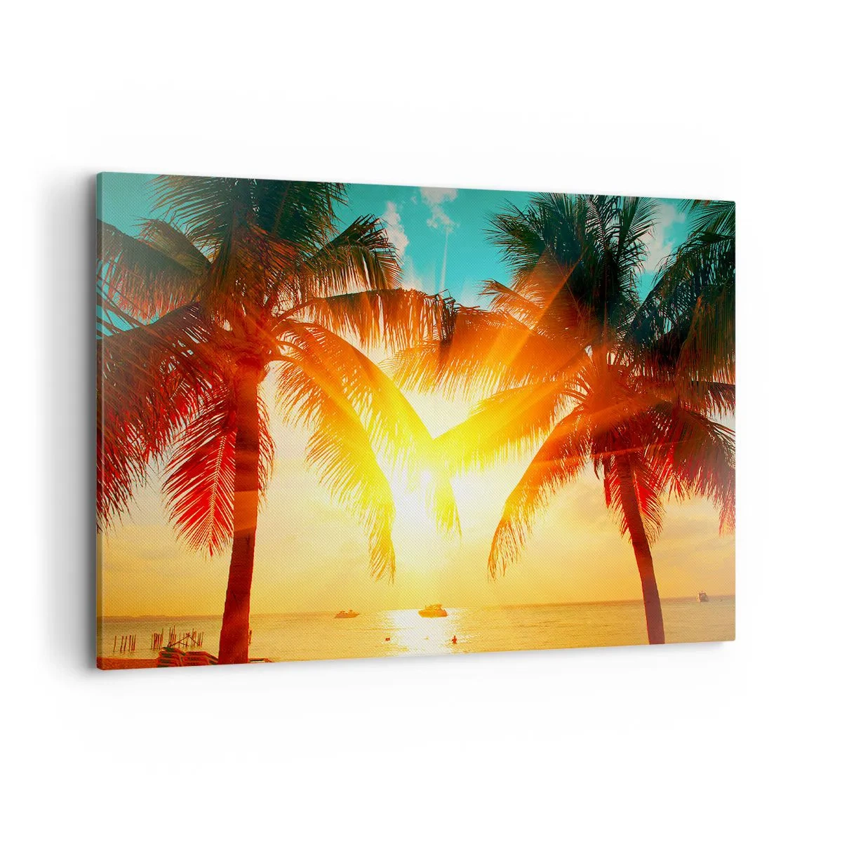 Schilderen op canvas - Exotisch koppel - 100x70 cm