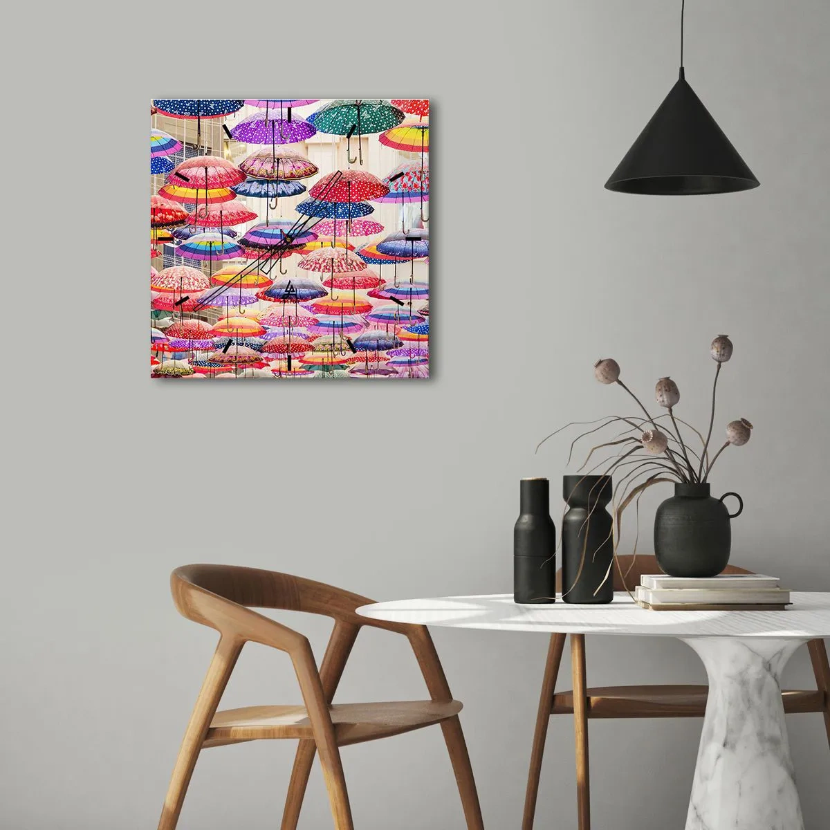 Wandklok - Klok - Stadsweide - 30x30 cm