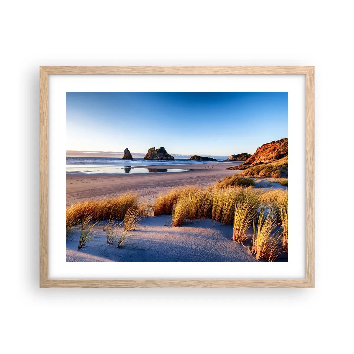 Een poster in een licht eiken lijst - Voor rustzoekers - 50x40 cm