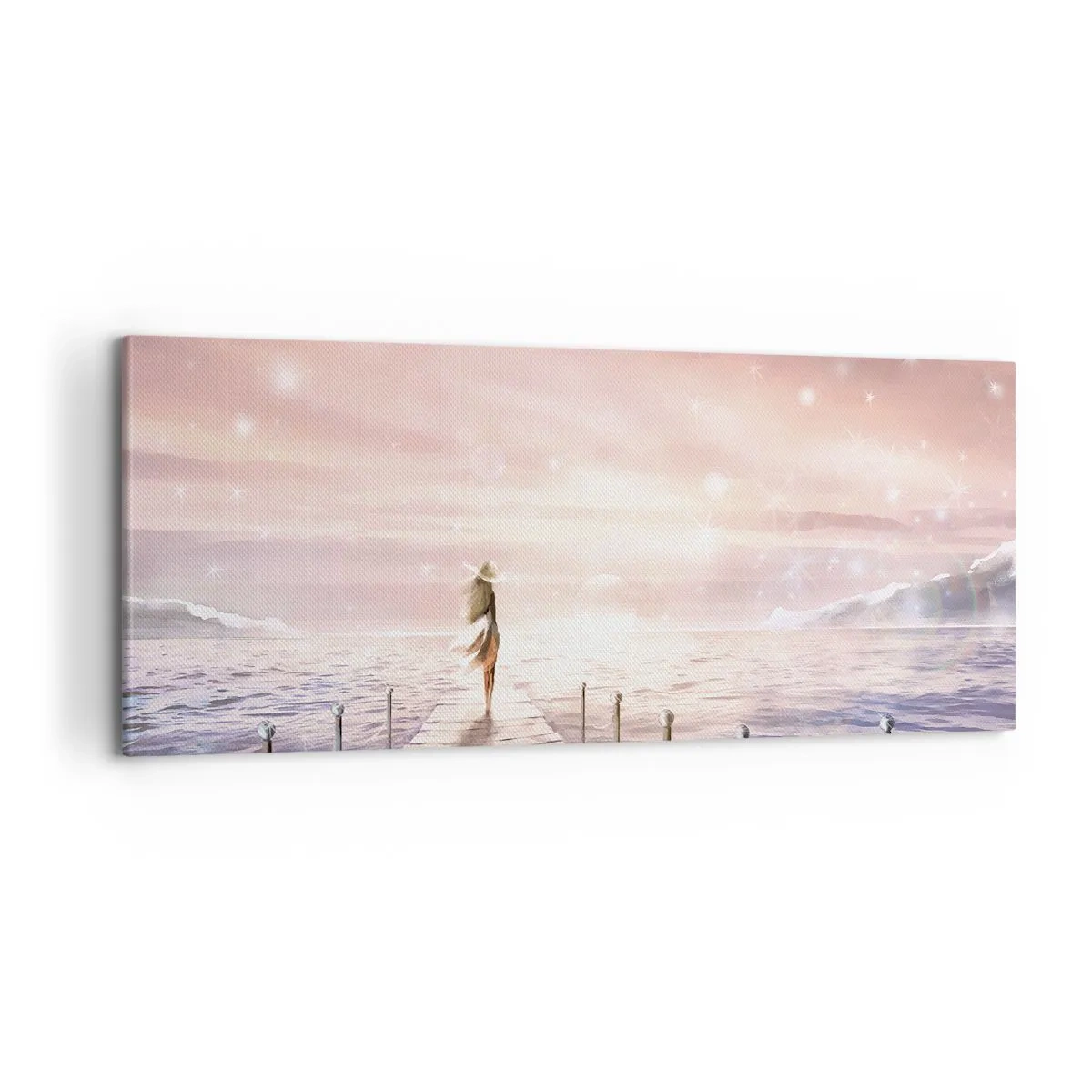 Schilderen op canvas - In het licht van een droom - 100x40 cm